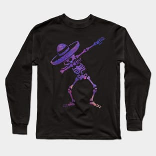 sKULL DIA DE MUERTOS DAB SPACE Long Sleeve T-Shirt